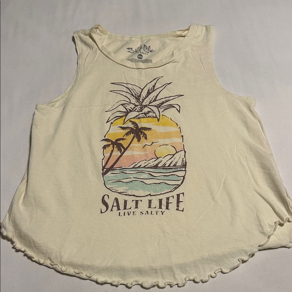 Salt Life Kid’s Tropical Cream Tank Top